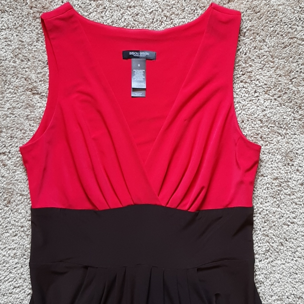 Bisou bisou dress sz 6 Pink/brown with pockets